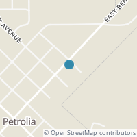 Map location of 406 W Benton St, Petrolia TX 76377