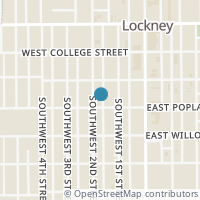 Map location of 311 2Nd, Lockney TX 79241