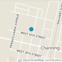 Map location of 516 Santa Fe Ave, Channing TX 79018
