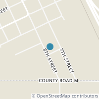 Map location of 1319 8Th, Hartley TX 79044