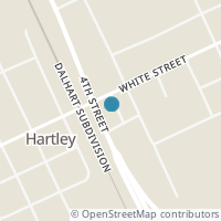 Map location of 911 4Th St, Hartley TX 79044