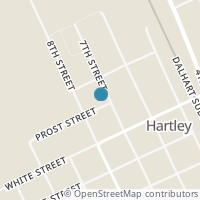 Map location of 718 7Th St, Hartley TX 79044