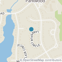 Map location of 110 Larkspur Circle, Durham, NC 27713