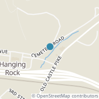 Map location of 115 Cemetary Rd, Hanging Rock OH 45638