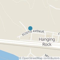 Map location of 204 Scioto Ave, Hanging Rock OH 45638