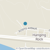 Map location of 210 Scioto Ave, Hanging Rock OH 45638