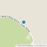 Map location of 1662 Upper Twin Creek Rd, Blue Creek OH 45616