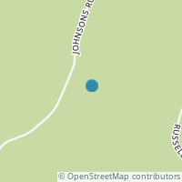 Map location of 1386 Johnson Run Rd, Stout OH 45684