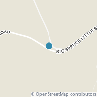 Map location of 5923 Big Spruce Little Bear Rd, Otway OH 45657
