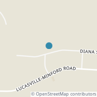 Map location of 358 Diane St, Minford OH 45653