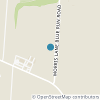 Map location of 133 Morris Lane Blue Run Rd, Lucasville OH 45648
