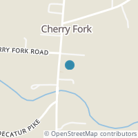 Map location of 14548 State Route 136, Cherry Fork OH 45618