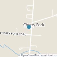 Map location of 14647 Sr 136, Cherry Fork OH 45618