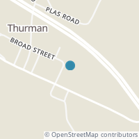 Map location of 217 Mill St, Thurman OH 45685