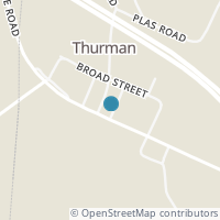 Map location of 426 State St, Thurman OH 45685