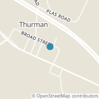 Map location of 321 Broad St, Thurman OH 45685