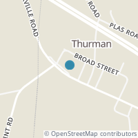 Map location of 544 State St, Thurman OH 45685