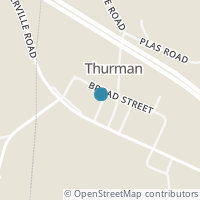 Map location of 155 Broad St, Thurman OH 45685