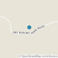 Map location of 1083 Dry Run Mount Hope Rd, Otway OH 45657