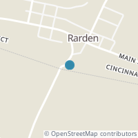 Map location of 7906 Rarden Hazelbaker Rd, Rarden OH 45671