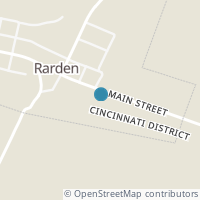 Map location of 1692 Main St, Rarden OH 45671