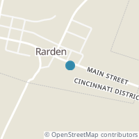 Map location of 1644 Main St, Rarden OH 45671