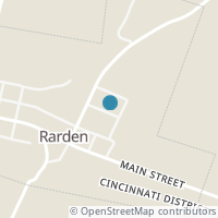 Map location of 1617 Church St, Rarden OH 45671