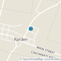 Map location of 10096 High St, Rarden OH 45671