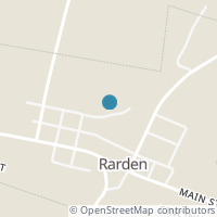 Map location of 1499 Back St, Rarden OH 45671