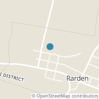 Map location of 1409 Back St, Rarden OH 45671