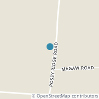 Map location of 2280 Posey Ridge Rd, Beaver OH 45613