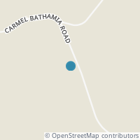 Map location of 1730 Carmel Bathamia Rd, Thurman OH 45685