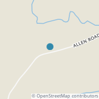 Map location of 1121 Allen Rd, Beaver OH 45613