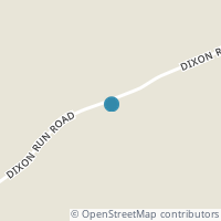 Map location of 5262 Dixon Run Rd, Thurman OH 45685