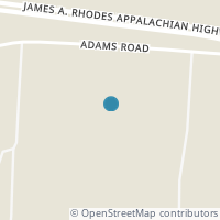 Map location of 3420 Adams Rd, Beaver OH 45613