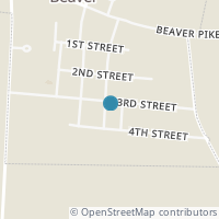 Map location of 329 3Rd St, Beaver OH 45613