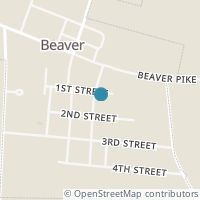 Map location of 234 Eastern Ave, Beaver OH 45613