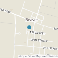 Map location of 114 1St St, Beaver OH 45613
