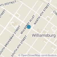Map location of 421 W Main St, Williamsburg OH 45176