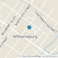 Map location of 164 N 3Rd St, Williamsburg OH 45176