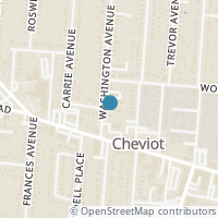Map location of 3824 Washington Ave, Cheviot OH 45211