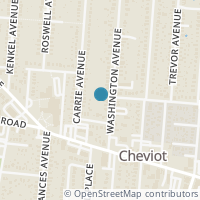 Map location of 3843 Washington Ave, Cheviot OH 45211