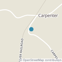 Map location of Cr10 Carpenter Hill Rd, Albany OH 45710
