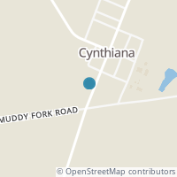 Map location of 2539 Main St-Adj Aly, Cynthiana OH 45624