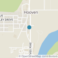 Map location of 106 Washington St, Hooven OH 45033
