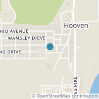 Map location of 111 Hooven Ave, Hooven OH 45033