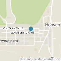 Map location of 203 Ohio Ave, Hooven OH 45033