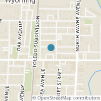 Map location of 711 Walnut St, Wyoming OH 45215