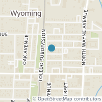 Map location of 719 Maple St, Wyoming OH 45215