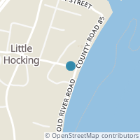 Map location of 523 Old River Rd, Little Hocking OH 45742